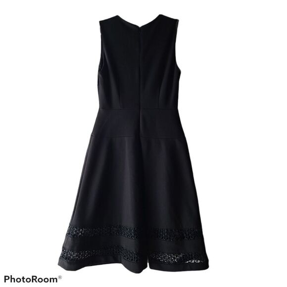 Calvin Klein Black Fit & Flare Dress Size 2 - Picture 2 of 5